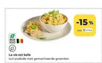 Bio Planet La vie est belle currysalade met gemarineerde groenthe n aanbieding
