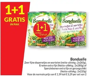 Bonduelle Zeer fijne doperwtjes wortelen