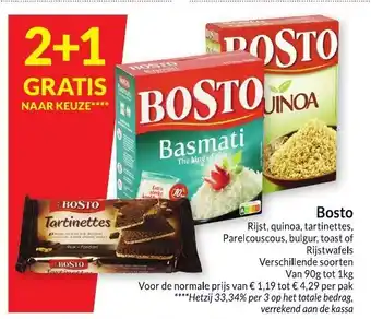 Intermarché Bosto Verschillende soorten aanbieding