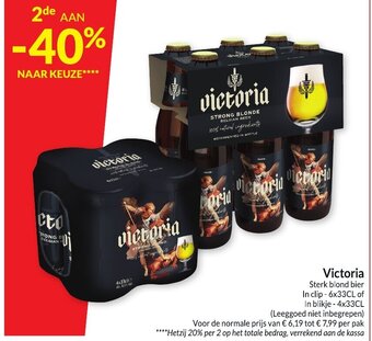 Intermarché Victoria Sterk blond bier aanbieding