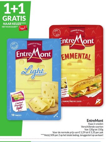 Intermarché EntreMont Kaas in sneden aanbieding