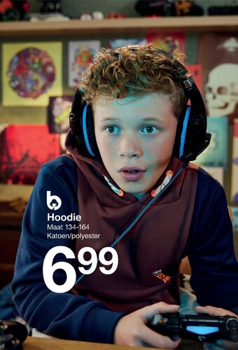 Zeeman Hoodie Maat 134-164 aanbieding
