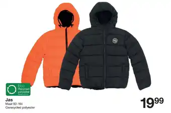 Zeeman Jas Maat 92-164 Gerecycled Polyester aanbieding