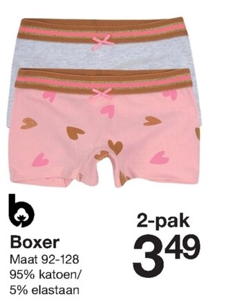 Zeeman Boxer Maat 92-128 2-pak aanbieding