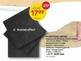 Brico Vloertegel antiek aanbieding
