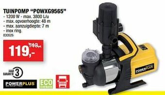 Hubo Powerplus tuinpomp powxg9565 aanbieding