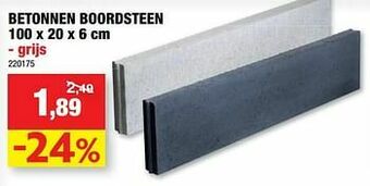 Hubo Betonnen boordsteen grijs aanbieding