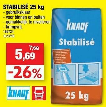 Hubo Stabilisé aanbieding