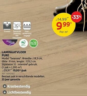 Brico Laminaatvloer pure aanbieding