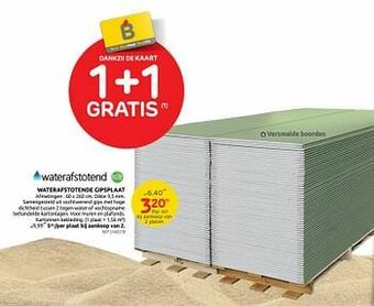 Brico Waterafstotende gipsplaat aanbieding