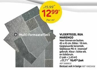 Brico Vloertegel rua marengo aanbieding