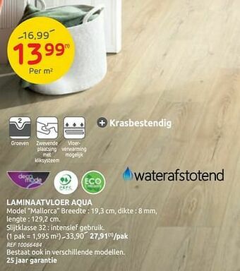 Brico Laminaatvloer aqua aanbieding