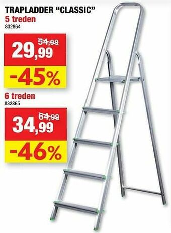 Hubo Trapladder classic 5 treden aanbieding