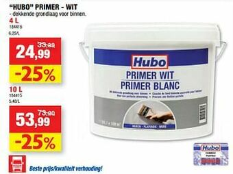 Hubo Hubo primer - wit aanbieding