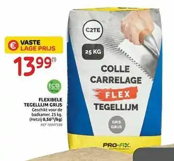 Brico Flexibele tegellijm grijs aanbieding