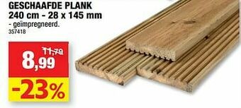 Hubo Geschaafde plank aanbieding