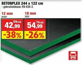 Hubo Betonplex aanbieding