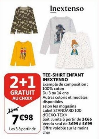 Auchan Tee-Shirt Enfant Inextenso aanbieding