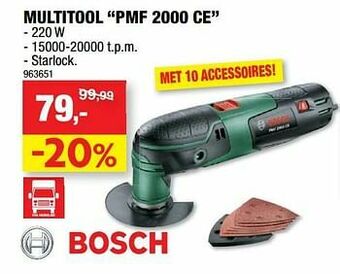 Hubo Bosch multitool pmf 2000 ce aanbieding