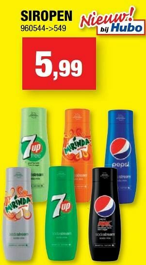 Hubo Siropen aanbieding
