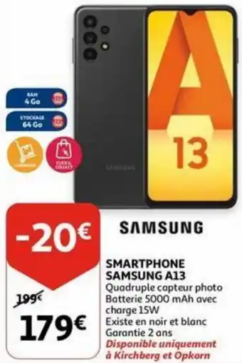 Auchan Samsung Smartphone A13 aanbieding