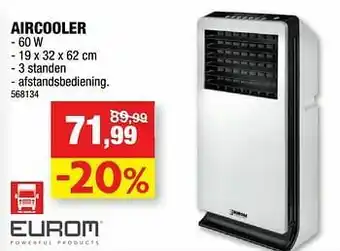 Hubo Eurom aircooler aanbieding