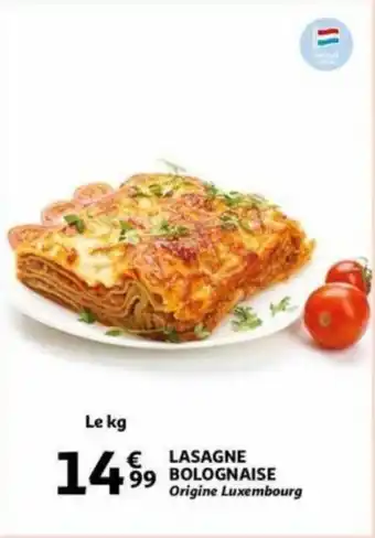 Lasagne Bolognaise Origin Luxembourg
