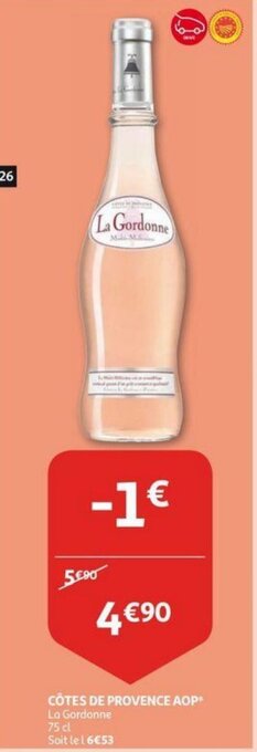 Auchan Cotes De Provence AOP aanbieding