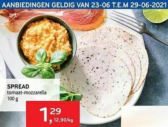 Spread tomaat-mozzarella