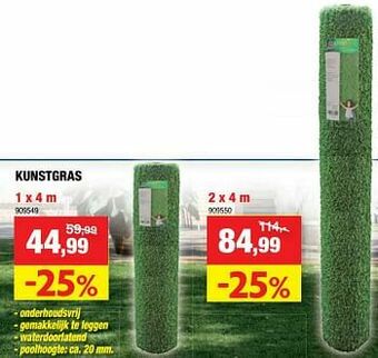 Hubo Kunstgras aanbieding