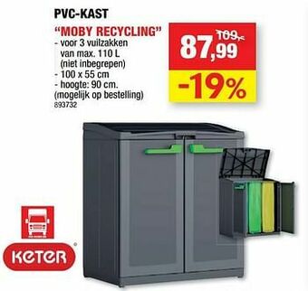 Pvc-kast moby recycling