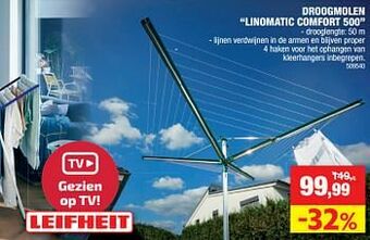 Hubo Droogmolen linomatic comfort 500 aanbieding