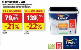 Hubo Plafondverf - wit aanbieding