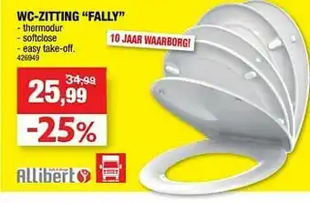 Wc-zitting fally