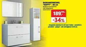 Hubo Badkamermeubel happy aanbieding