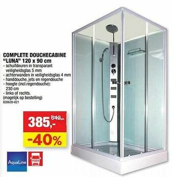 Hubo Complete douchecabine luna aanbieding