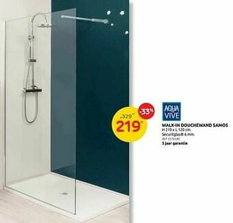 Brico Walk-in douchewand samos aanbieding