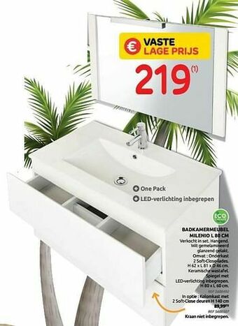 Brico Badkamermeubel milenio aanbieding