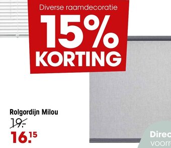 Kwantum Rolgordijn Milou aanbieding