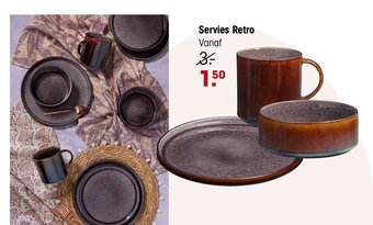 Kwantum Servies retro aanbieding