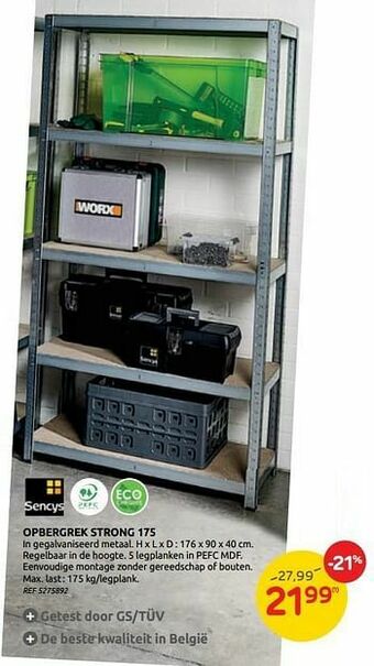 Brico Opbergrek strong 175 aanbieding