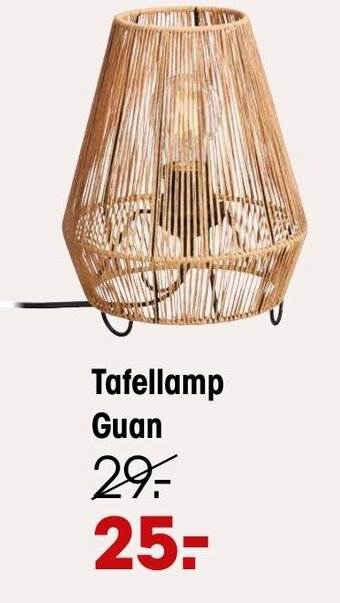 Kwantum Tafellamp guan aanbieding