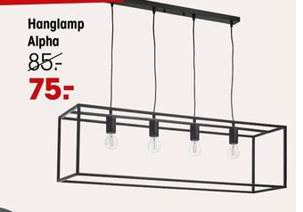 Kwantum Hanglamp alpha aanbieding