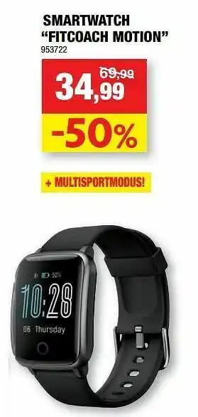 Hubo Smartwatch fitcoach motion aanbieding