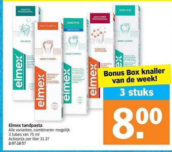 Albert Heijn Elmex tandpasta aanbieding