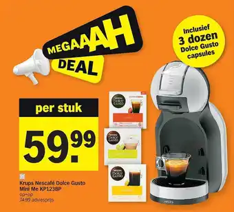 Albert Heijn Krups nescafé dolce gusto mini me aanbieding
