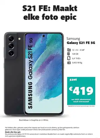 Base Samsung galaxy s24 fe 5g aanbieding