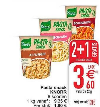 Pasta snack knorr