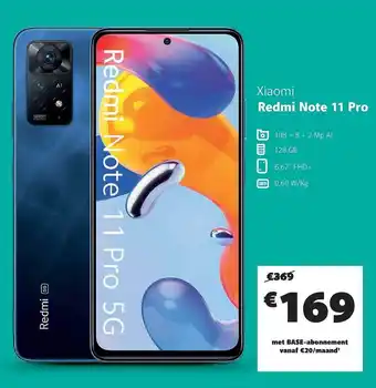 Base Xiaomi redmi note 11 pro aanbieding