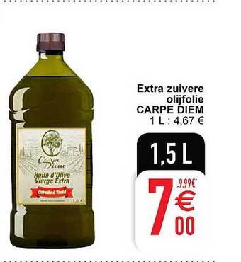 Extra zuivere olijfolie carpe diem